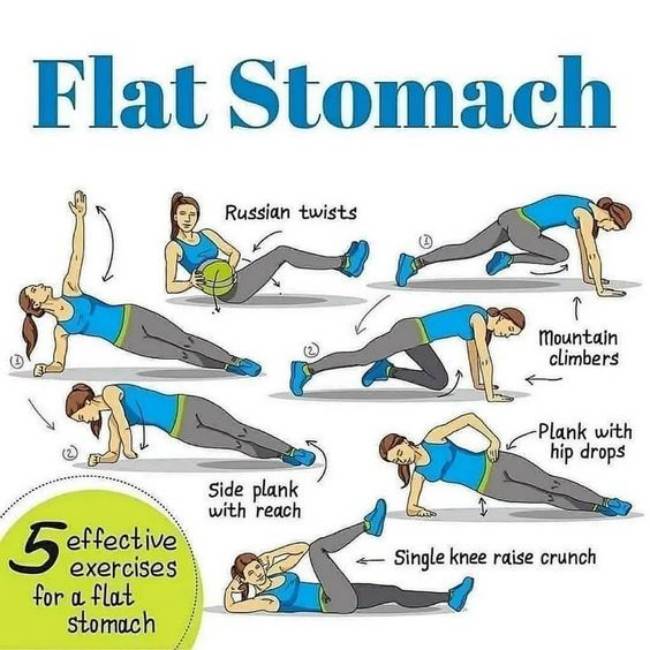 5 Best Ab Exercises To Melt Fat And Get A Flat Stomach